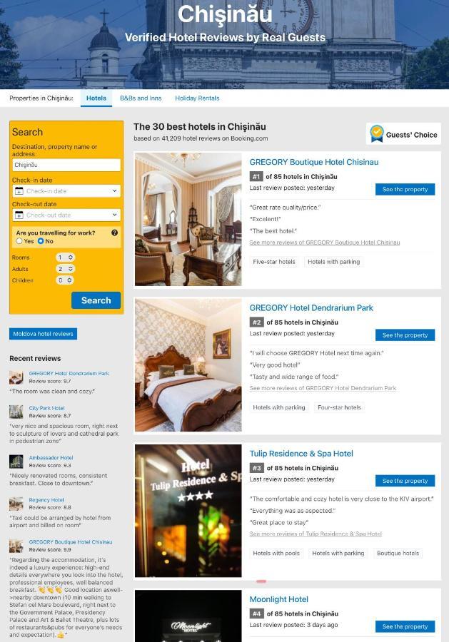 Gregory Boutique Hotel Kisinyov Kültér fotó